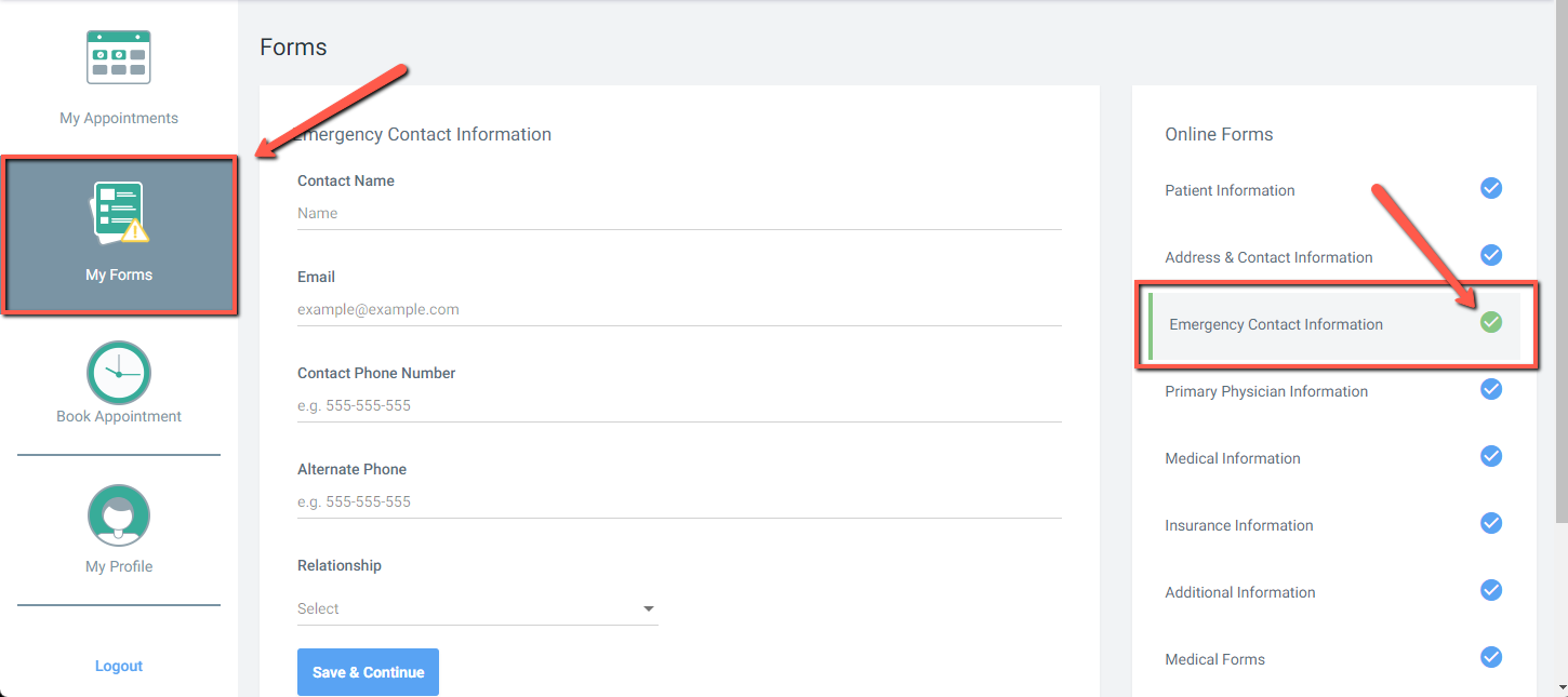 Patient View - How to fill out and Edit Forms